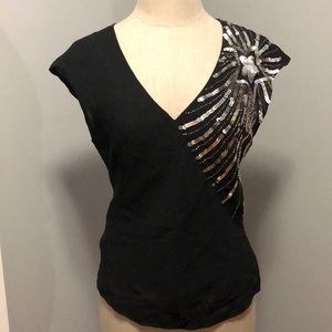 See by Chloe Black Star Top